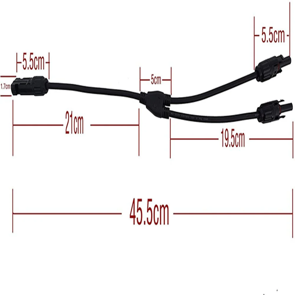 12AWG 1 Pair Solar MC4 Y Parallel Branch Connectors MFF&FMM Pair - Image 11