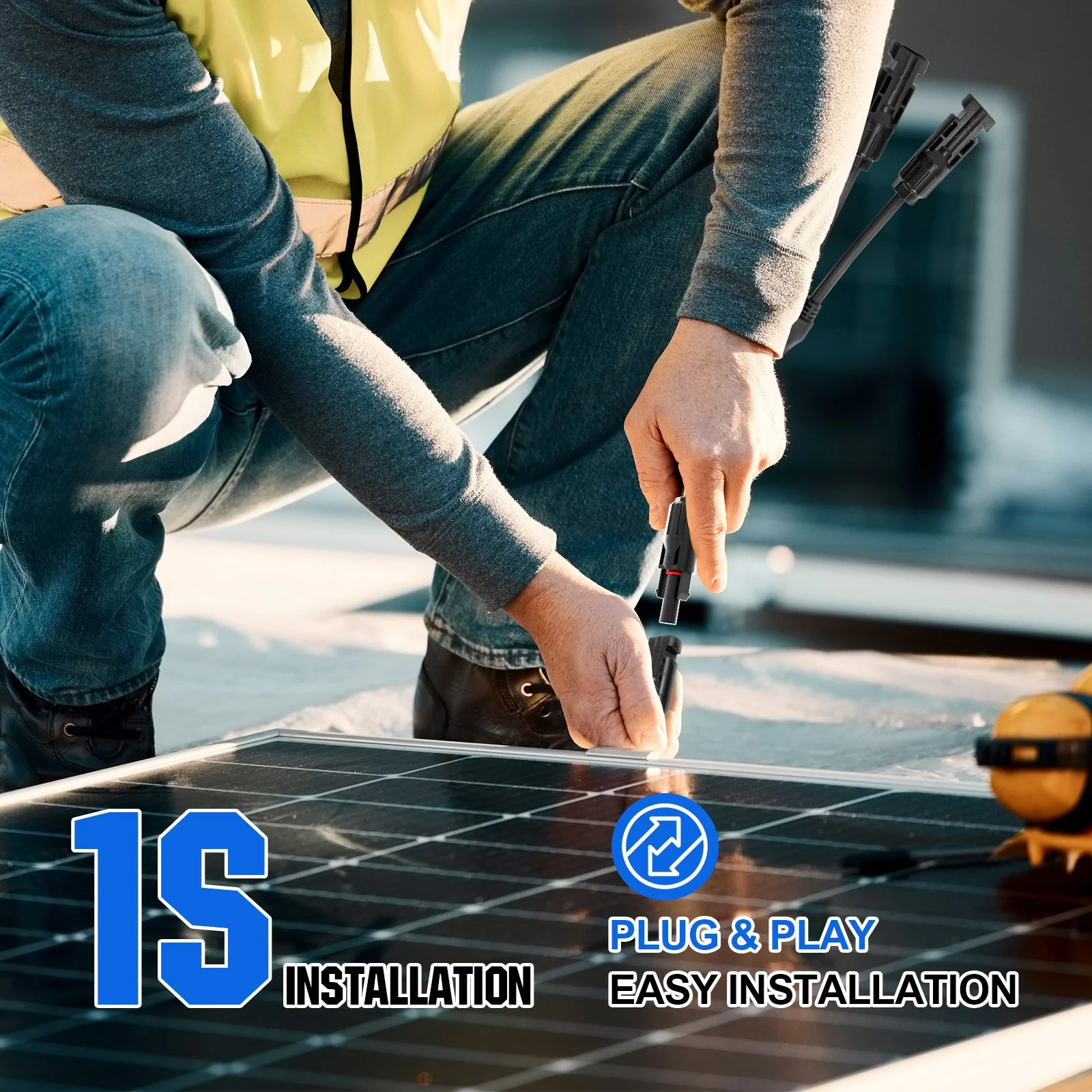 12AWG 1 Pair Solar MC4 Y Parallel Branch Connectors MFF&FMM Pair - Image 7