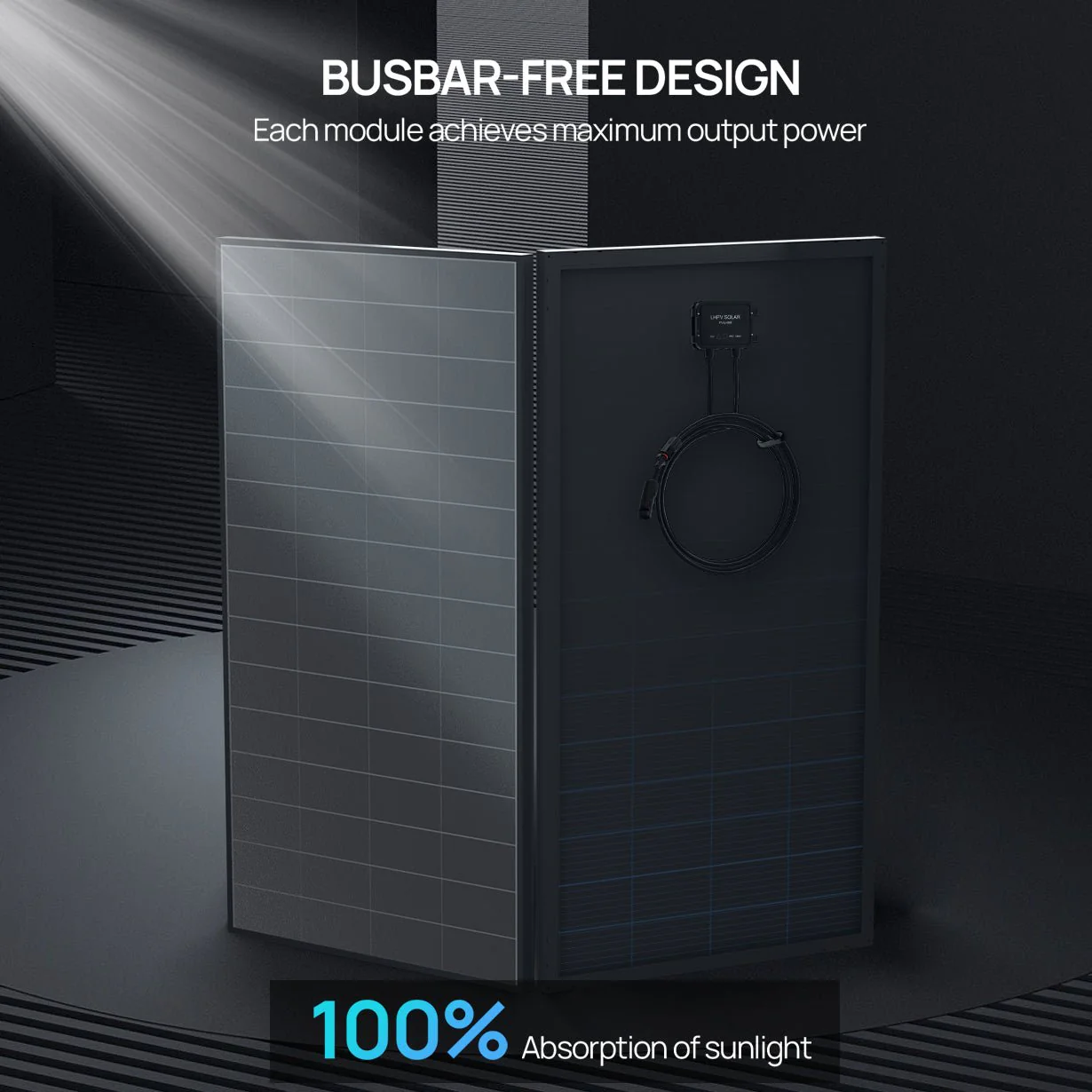 ECO-WORTHY 200W High-Efficiency Solar Panel IP68 Rated - Image 3