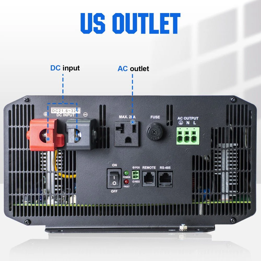 3000W Off Grid Pure Sine Wave Inverter 24V to 110V - Image 4