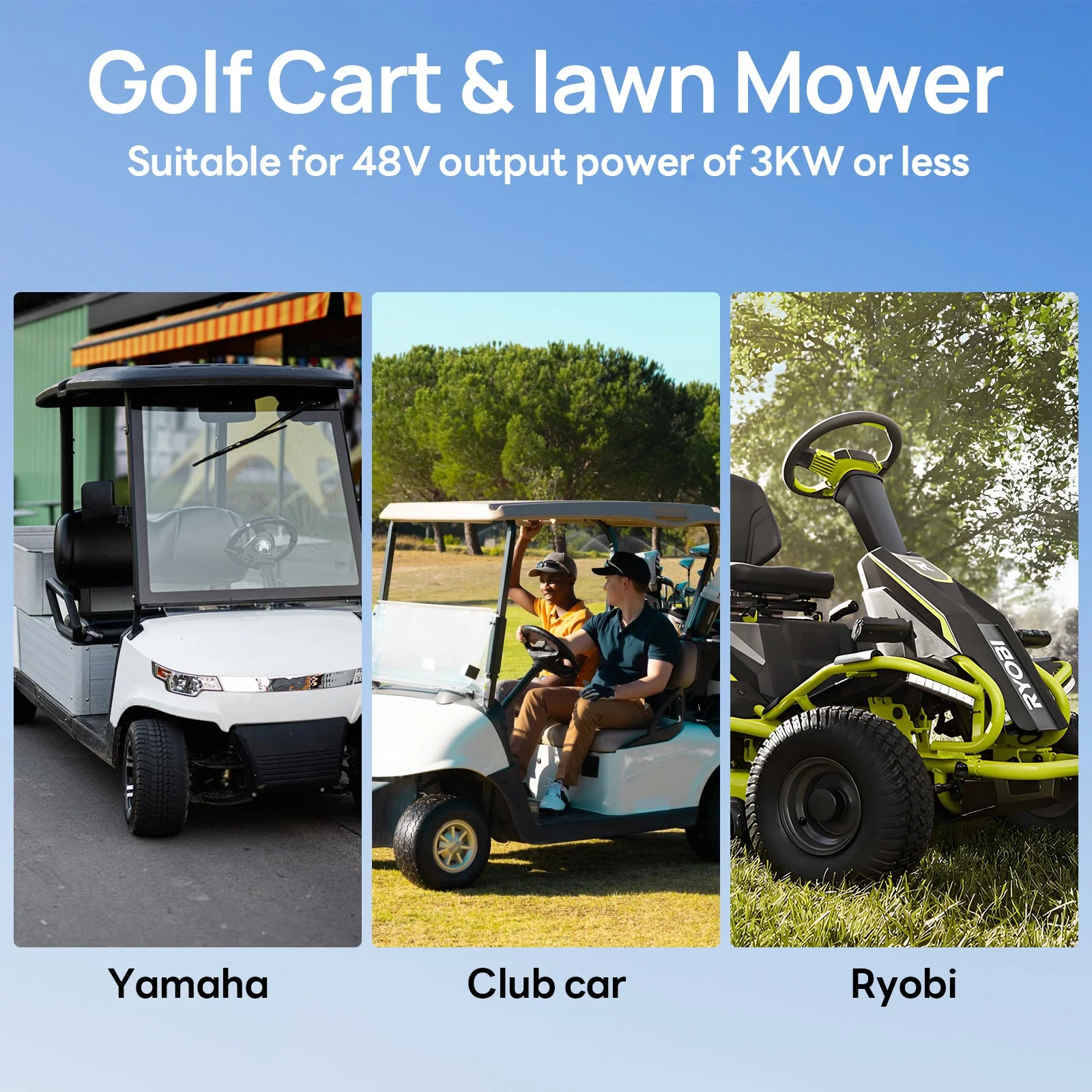 48V 50Ah Stackable Metal Case LiFePO4 Battery For Lawn Mower, Golf Cart, Solar Off-Grid - Image 11