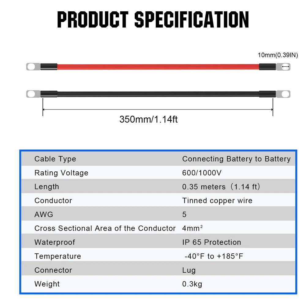 Battery Interconnect Cable for Solar Battery Systems - Image 3