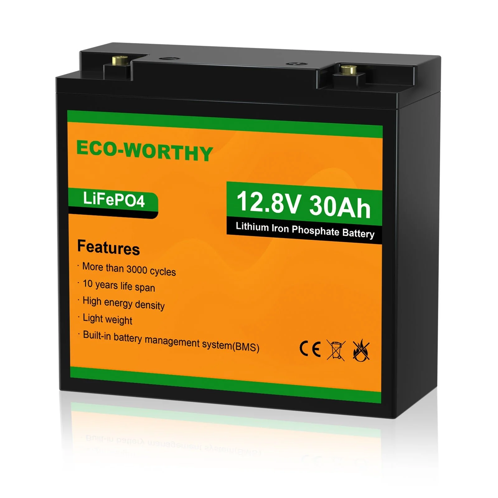 B2B-LiFePO4 12V 10Ah Lithium Iron Phosphate Battery - Image 14