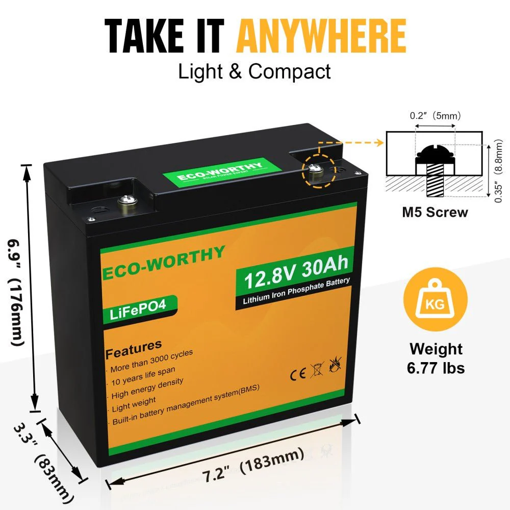 B2B-LiFePO4 12V 10Ah Lithium Iron Phosphate Battery - Image 7
