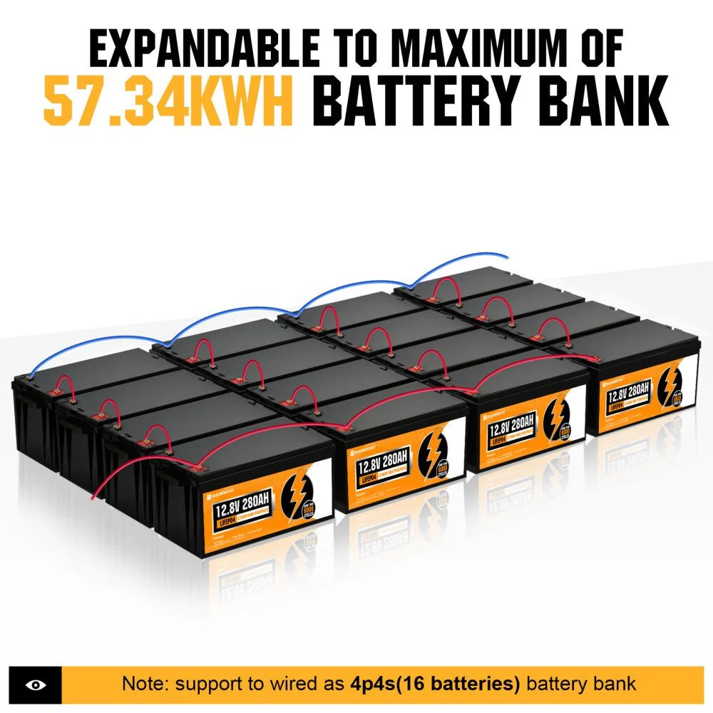 LiFePO4 12V 280Ah Lithium Iron Phosphate Battery With Bluetooth - Image 10