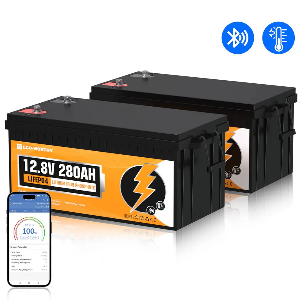 LiFePO4 12V 280Ah Lithium Iron Phosphate Battery With Bluetooth - Image 12