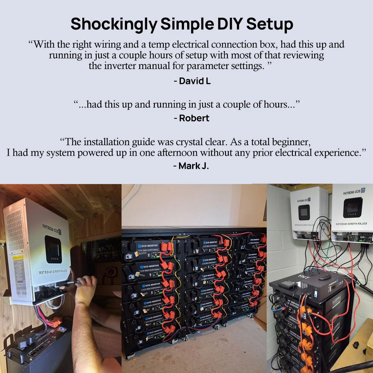 ECO-WORTHY 20.48kWh/30.72kWh Home Backup Power with 48V LiFePO4 and 10kW Inverter - Image 8