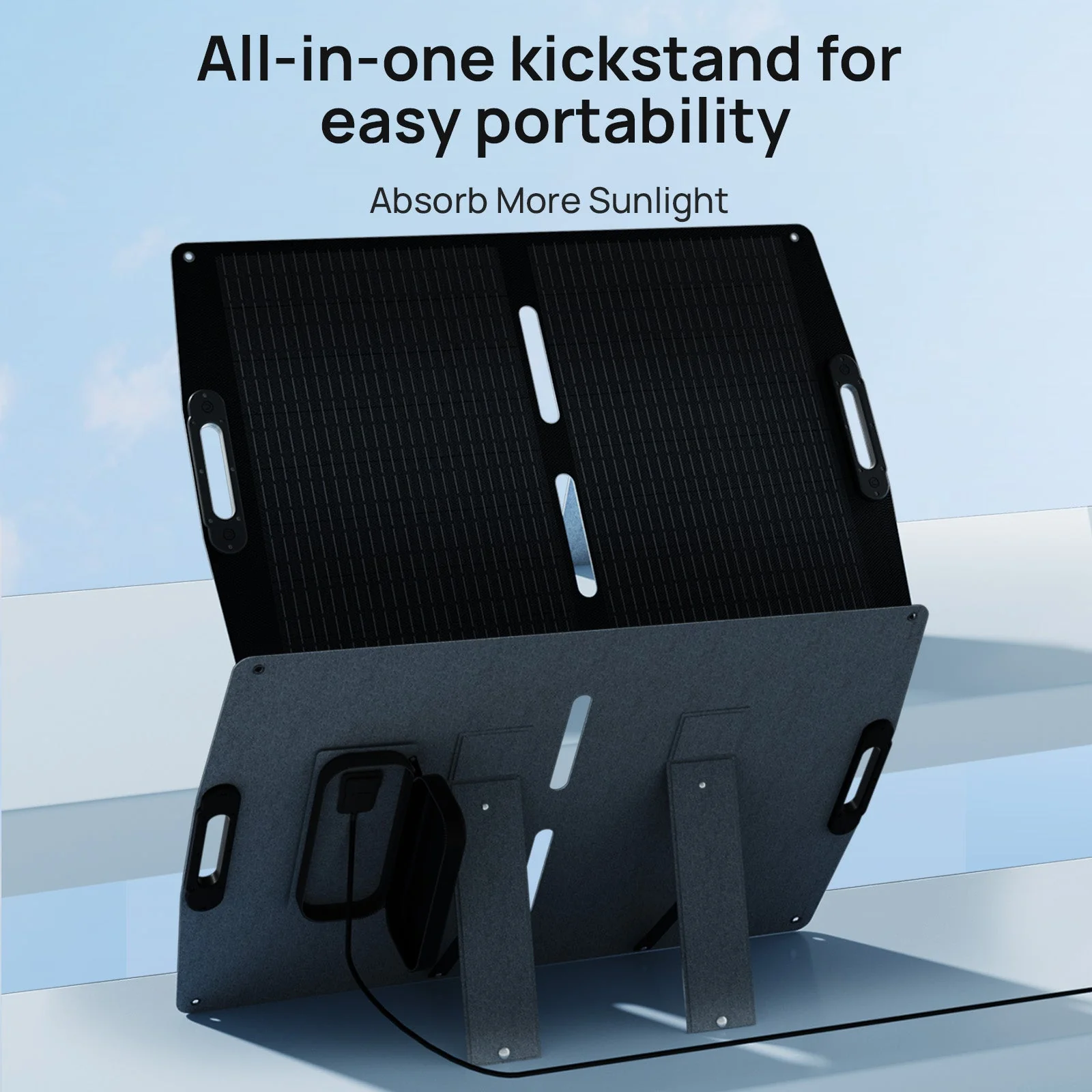 ECO-WORTHY 100W Portable Solar Panel for Outdoor Camping RV - Image 5