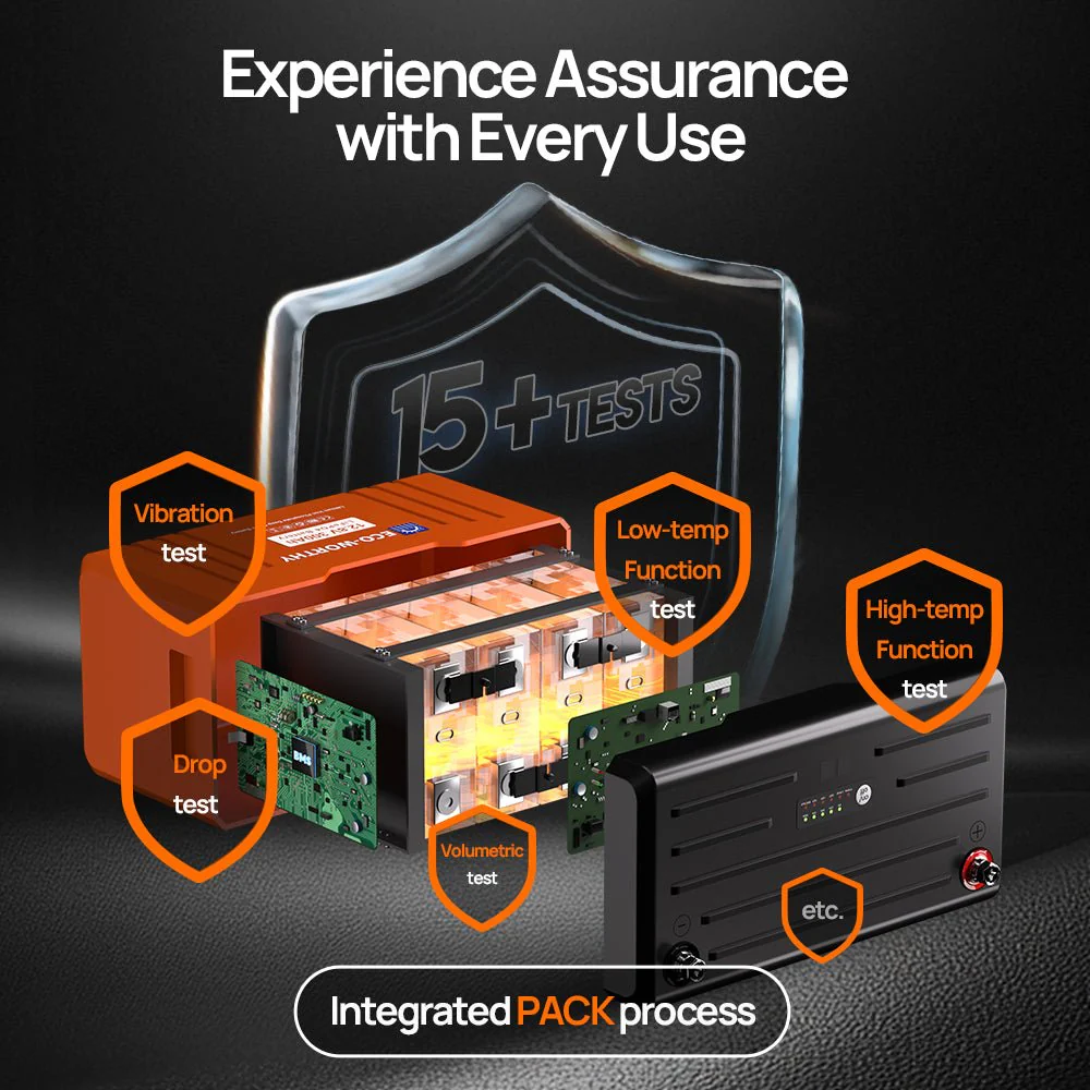 ECO-WORTHY 12V 314Ah LiFePO4 Lithium Battery Bluetooth Version 2 - Image 3