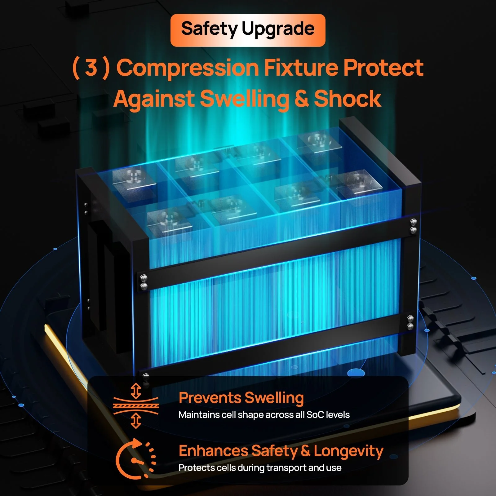 ECO-WORTHY 12V 314Ah LiFePO4 Lithium Battery Bluetooth Version 2 - Image 7