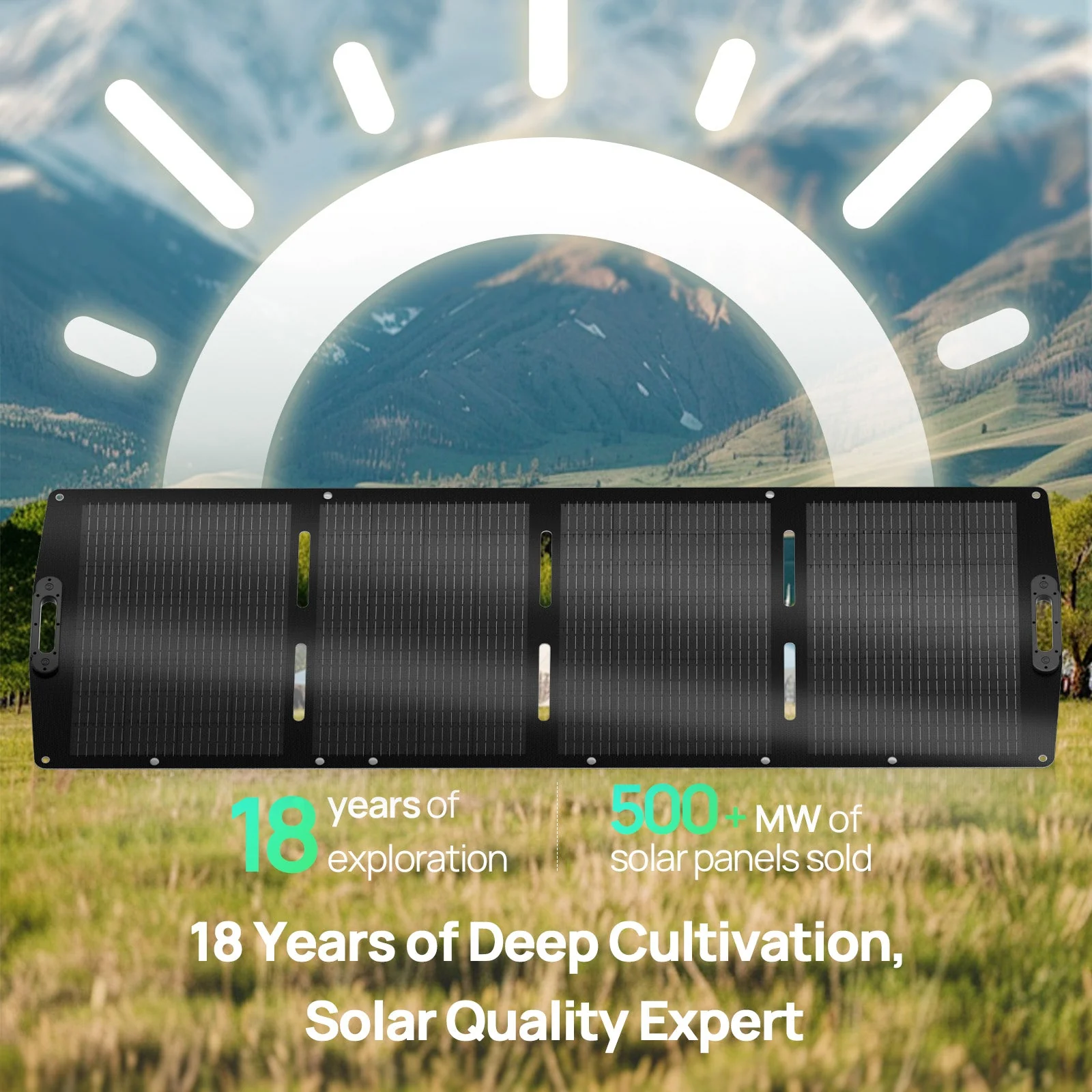 ECO-WORTHY 200W Portable Solar Panel for Outdoor Camping RV - Image 3