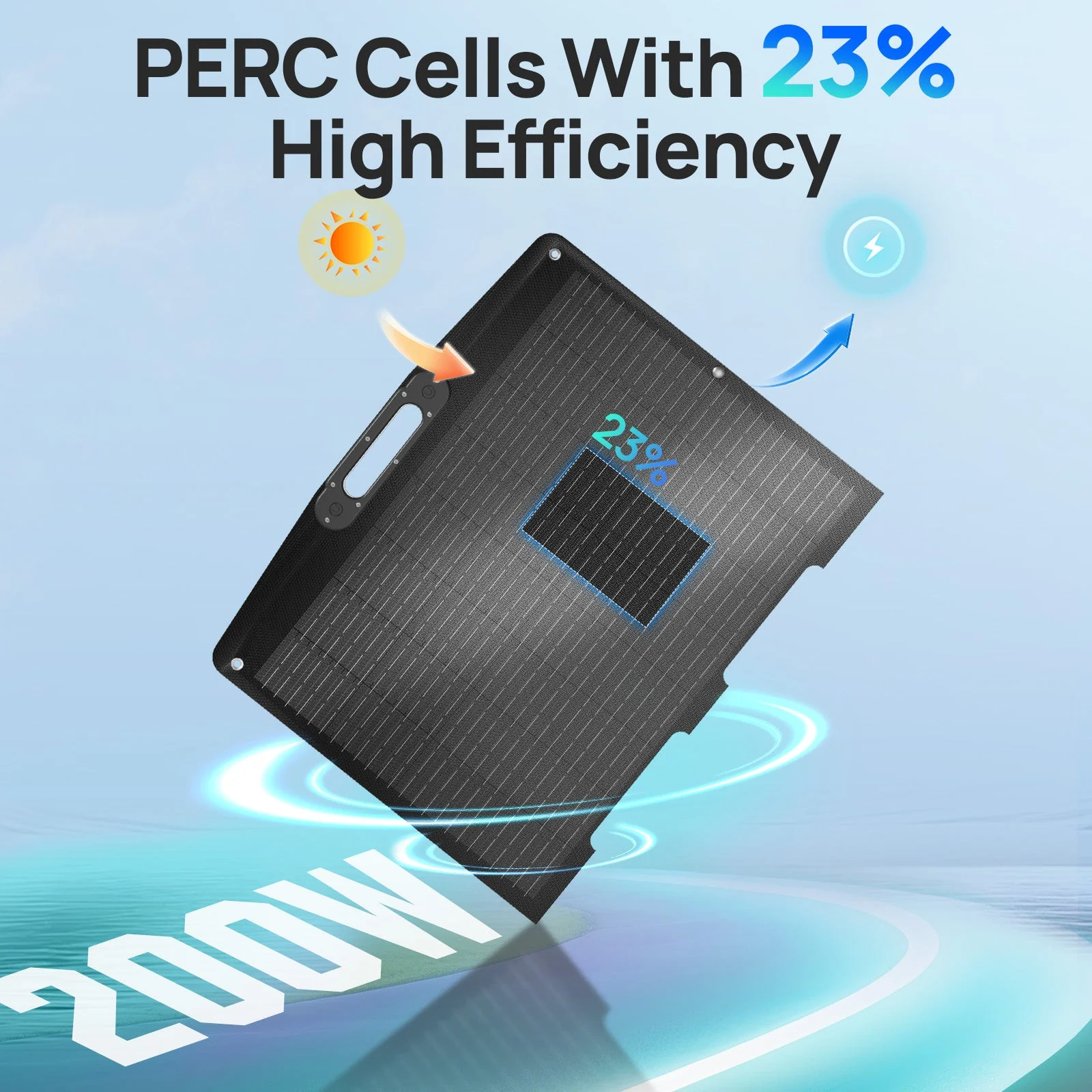 ECO-WORTHY 200W Portable Solar Panel for Outdoor Camping RV - Image 7