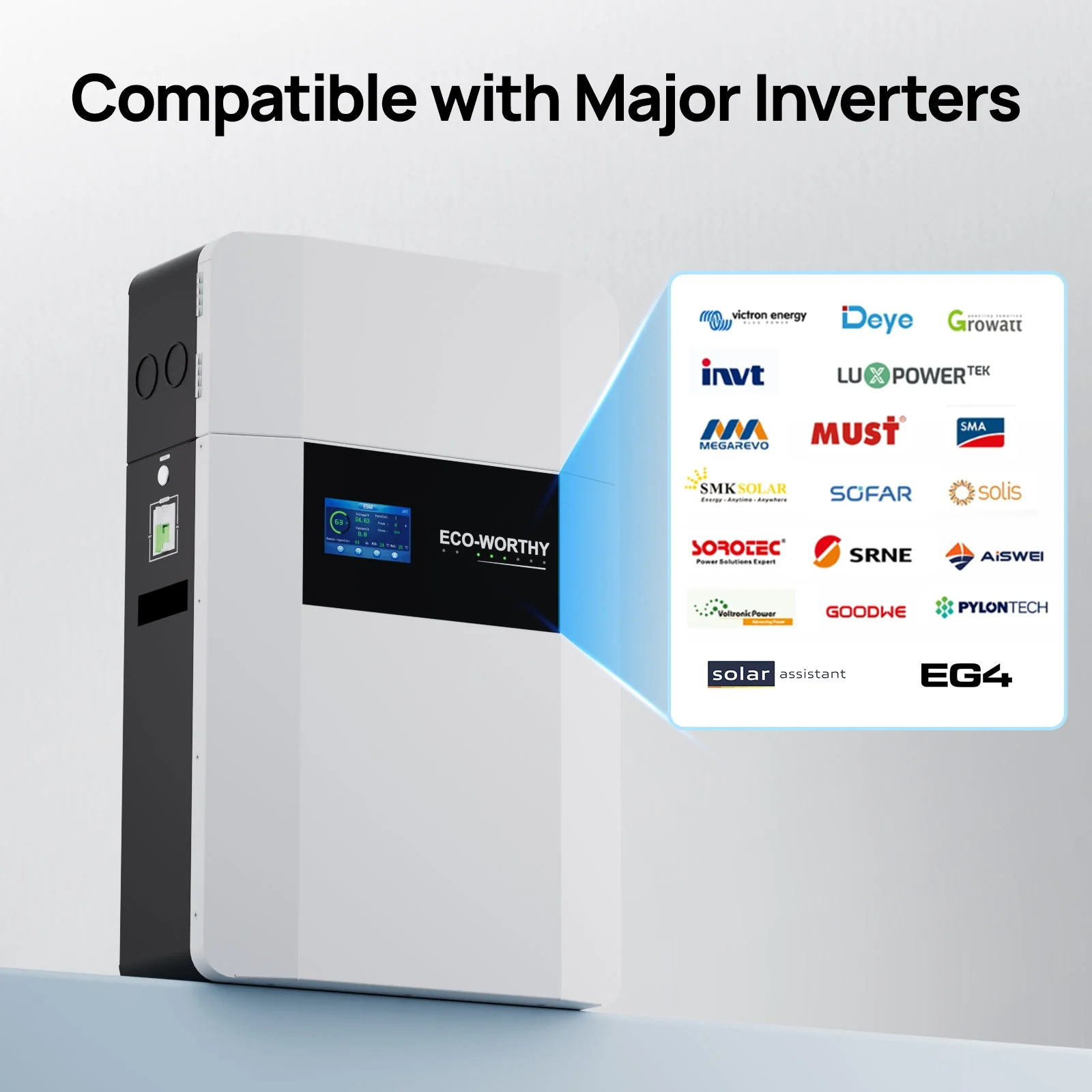 ECO-WORTHY 48V 100AH Wall-Mount Indoor Battery With Conduit Box | Bluetooth & WiFi | Low-Temp Ready | 10 Years Warranty - Image 7