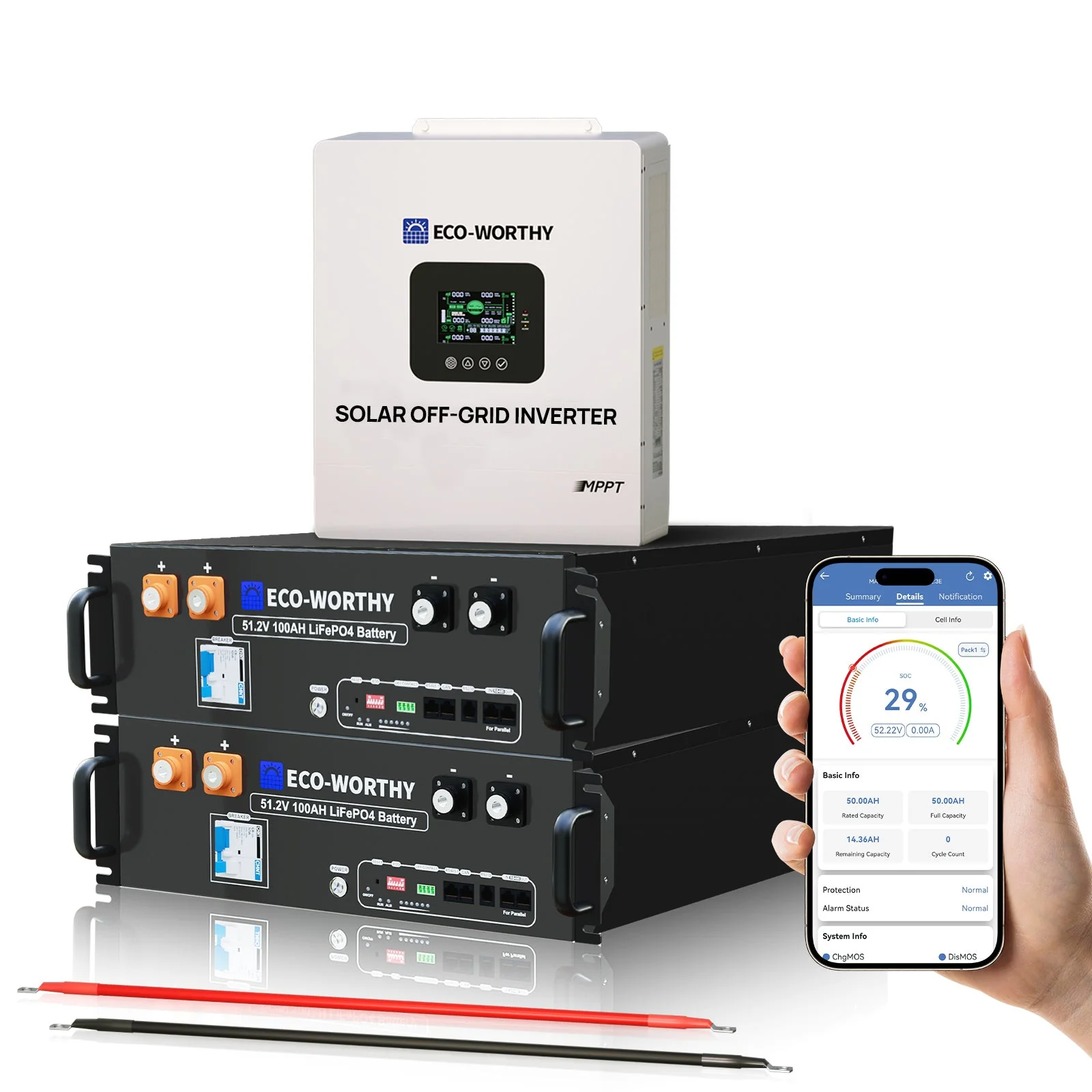 Off Grid Home Power Bundle | 5kW Inverter with 48V 100AH Server Rack Battery - Image 12