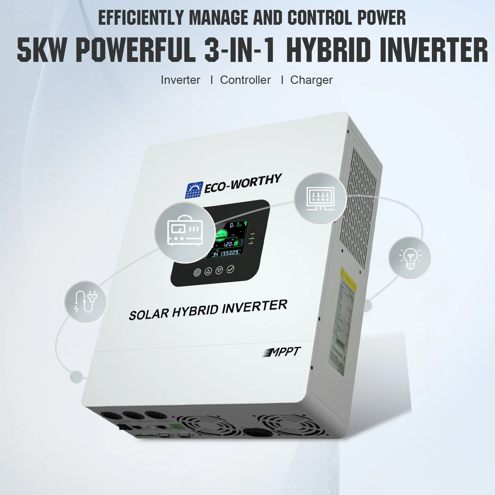 Off Grid Home Power Bundle | 5kW Inverter with 48V 100AH Server Rack Battery - Image 6