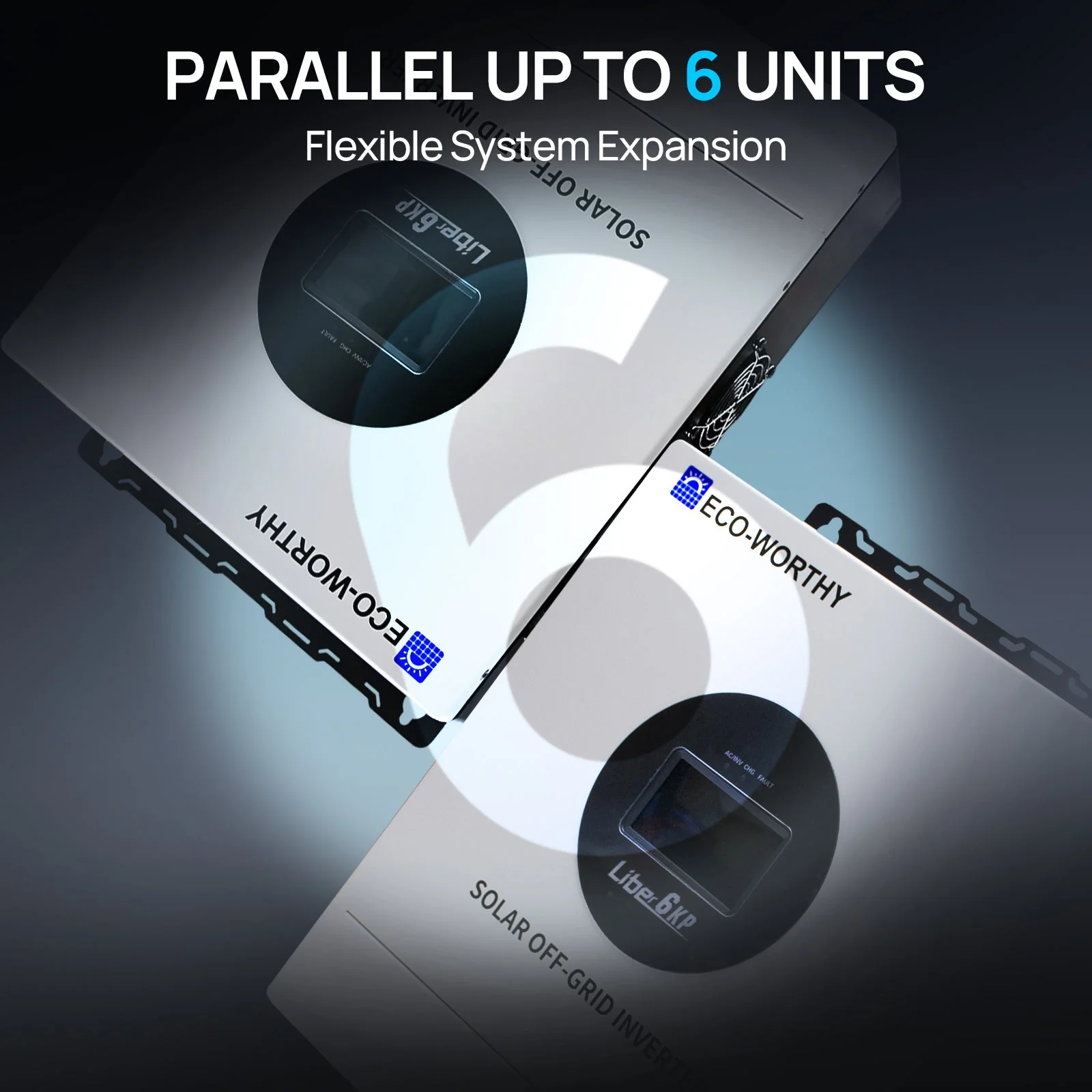 6KW Solar Off-grid Split-phase AIO Inverter, 48Vdc to 120Vac/240Vac, 9kW@500V PV Input - Image 7