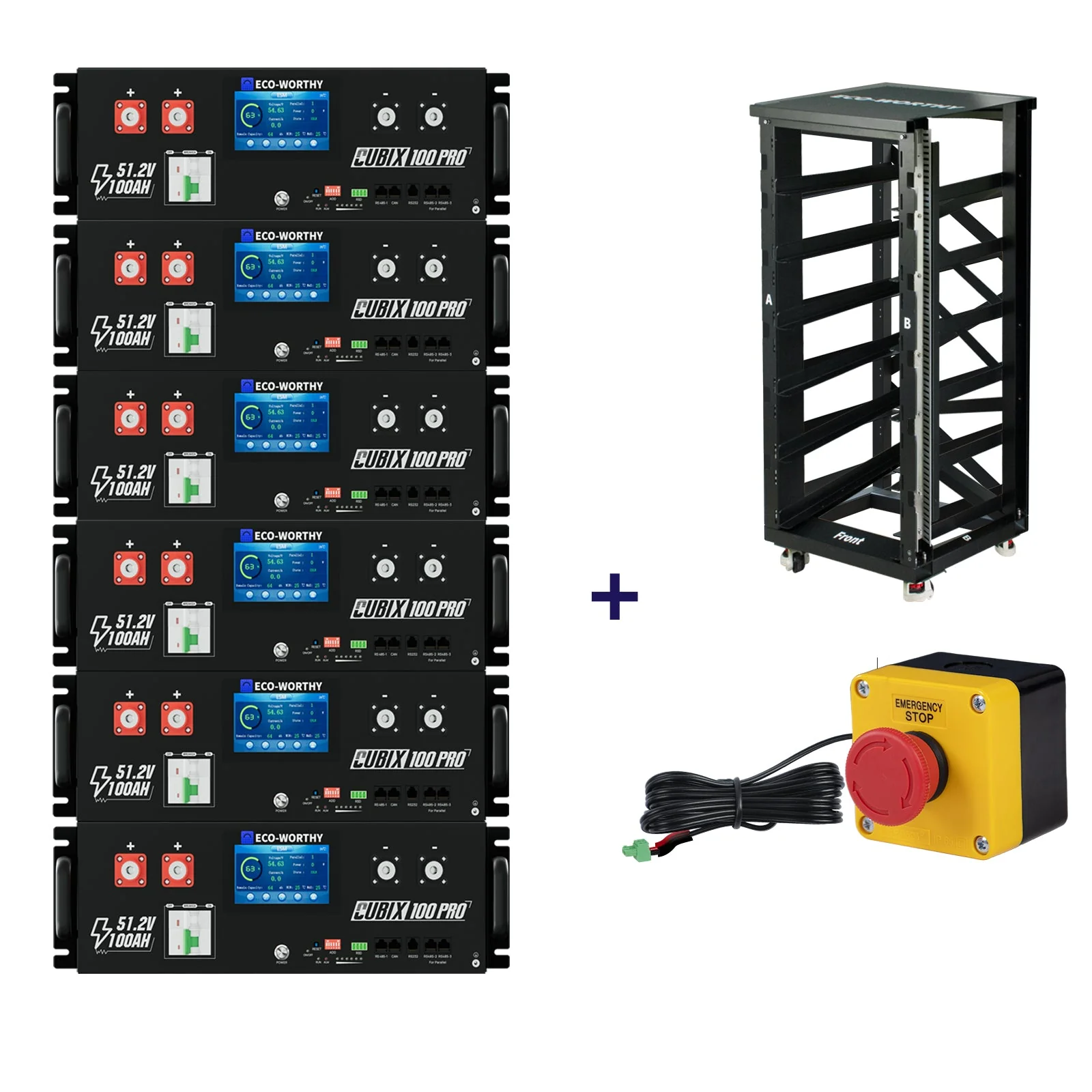 ECO-WORTHY Cubix 100 Pro | 48V 100AH Server Rack Battery | Bluetooth & WiFi | Low-Temp Ready | 10 Years Warranty - Image 12