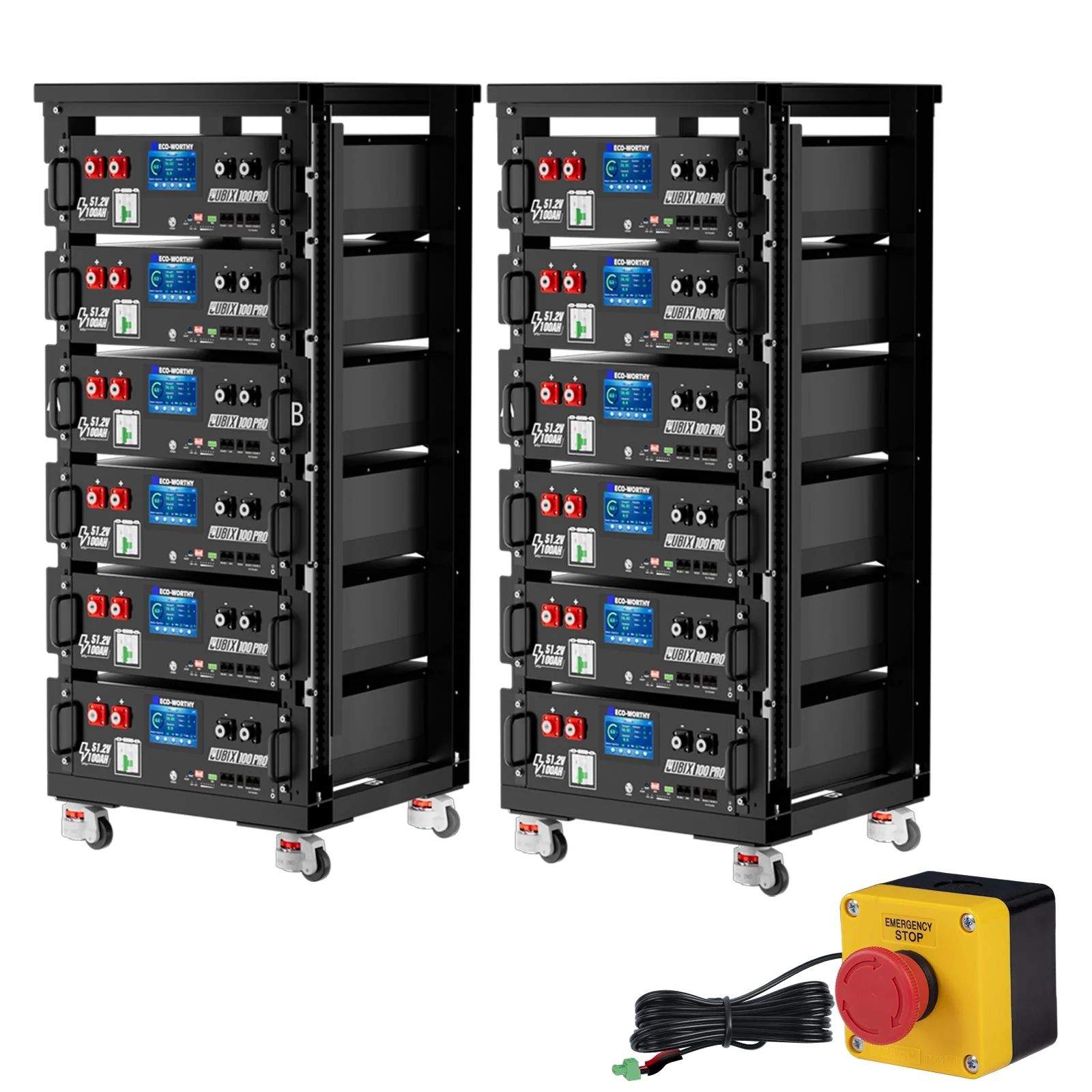 ECO-WORTHY Cubix 100 Pro | 48V 100AH Server Rack Battery | Bluetooth & WiFi | Low-Temp Ready | 10 Years Warranty - Image 13