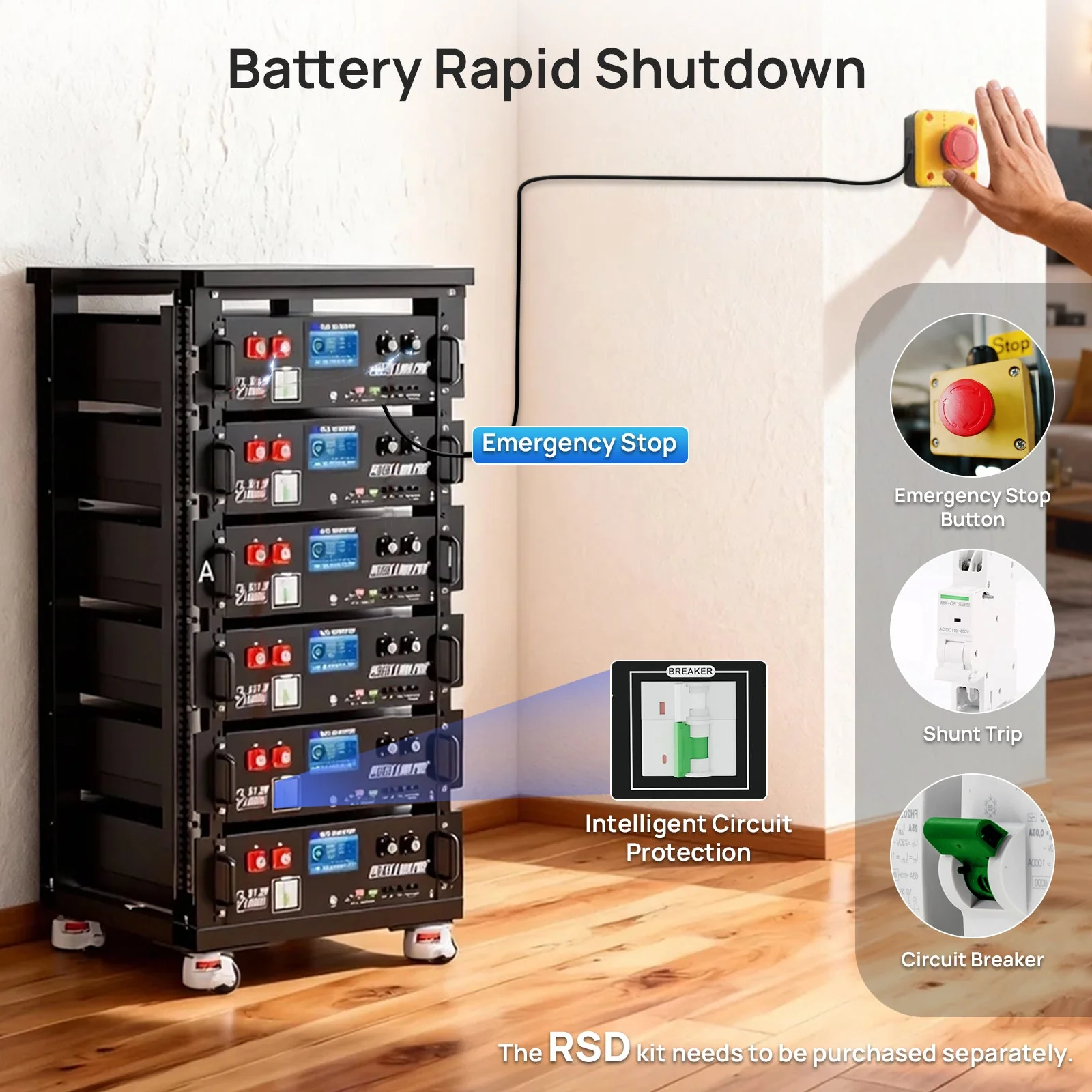 ECO-WORTHY Cubix 100 Pro | 48V 100AH Server Rack Battery | Bluetooth & WiFi | Low-Temp Ready | 10 Years Warranty - Image 7