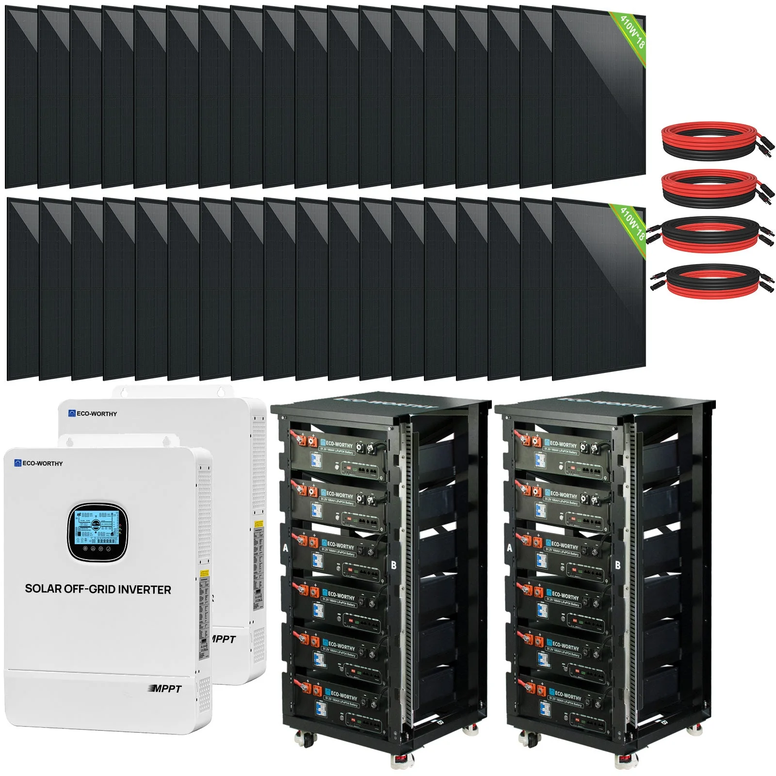 ECO-WORTHY Complete Off-Grid Solar Power System 10000W 120/240V - Image 15