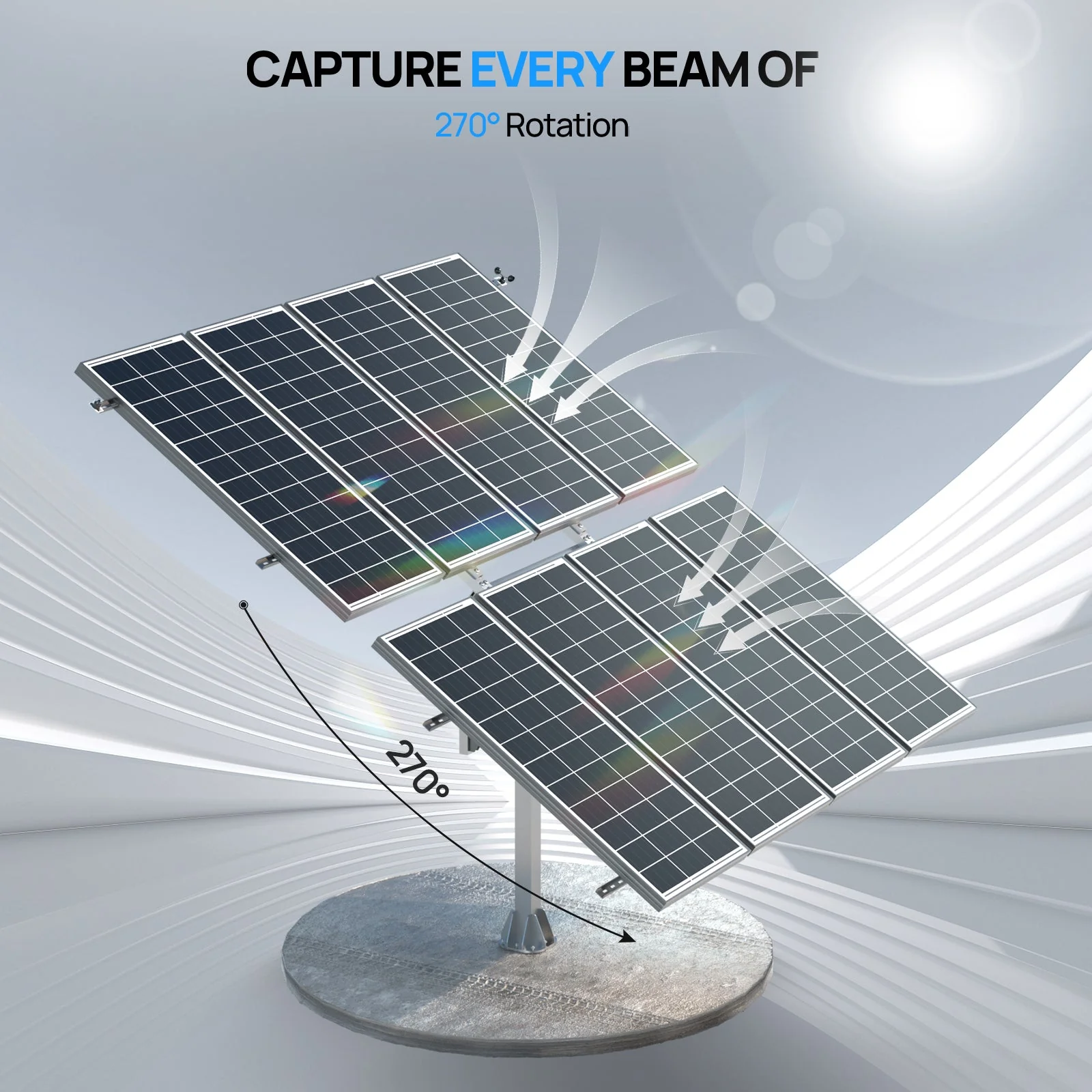 ECO-WORTHY Dual Axis Solar Panel Tracking System Expanded - Image 6