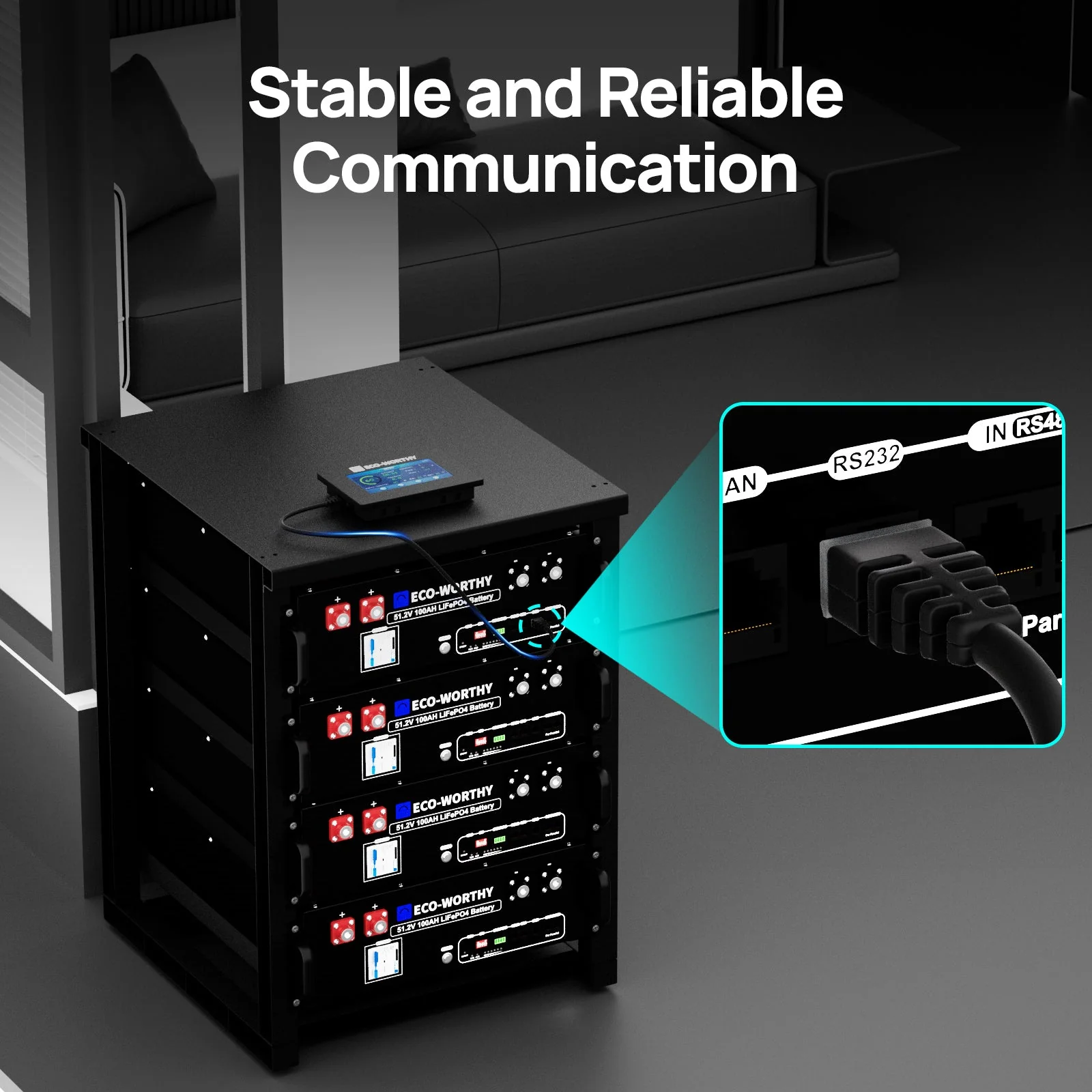 ESM100 Battery Monitor For 48v 100ah Server Rack Battery(Version3) and 48V 50ah Sever Rack Battery - Image 3