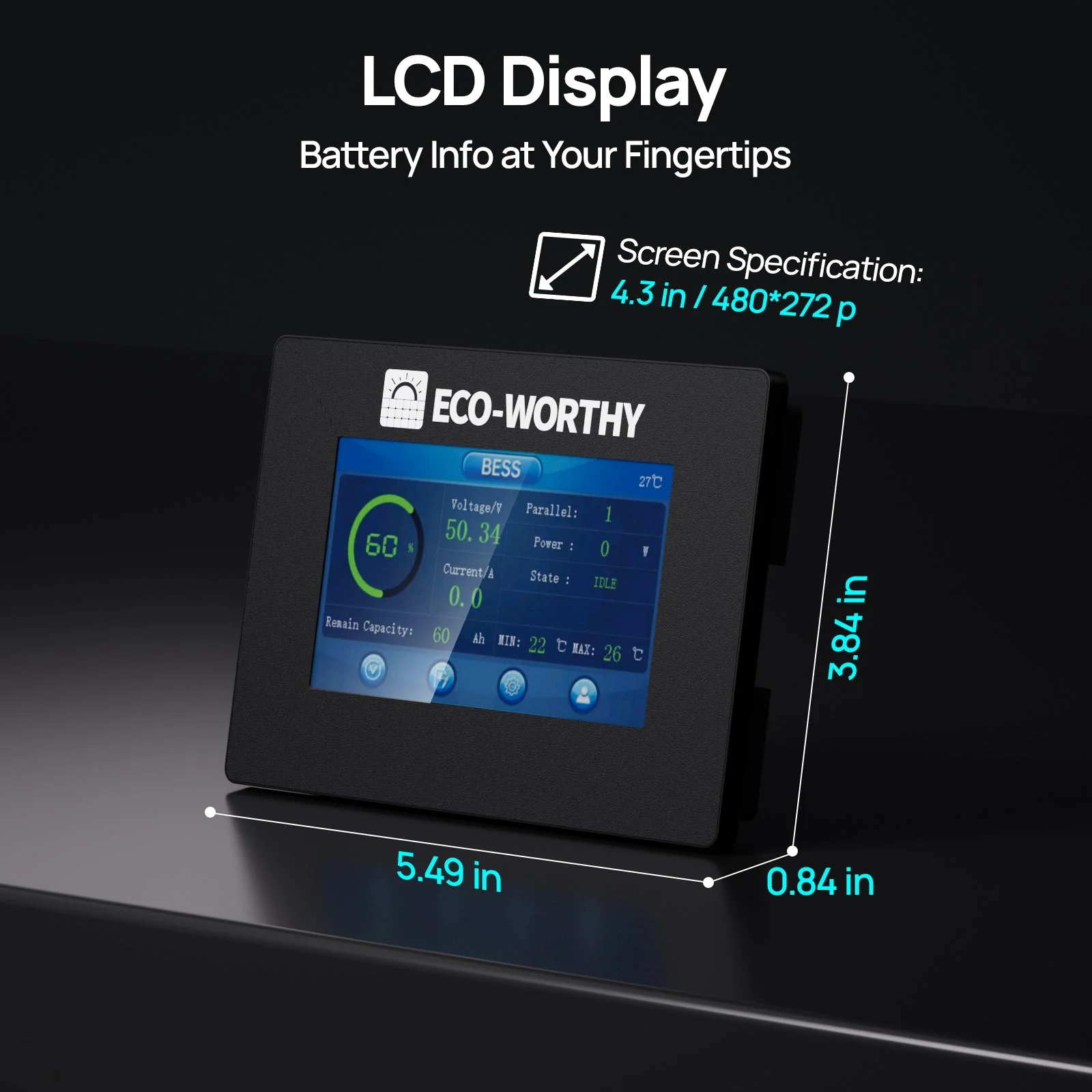ESM100 Battery Monitor For 48v 100ah Server Rack Battery(Version3) and 48V 50ah Sever Rack Battery - Image 9