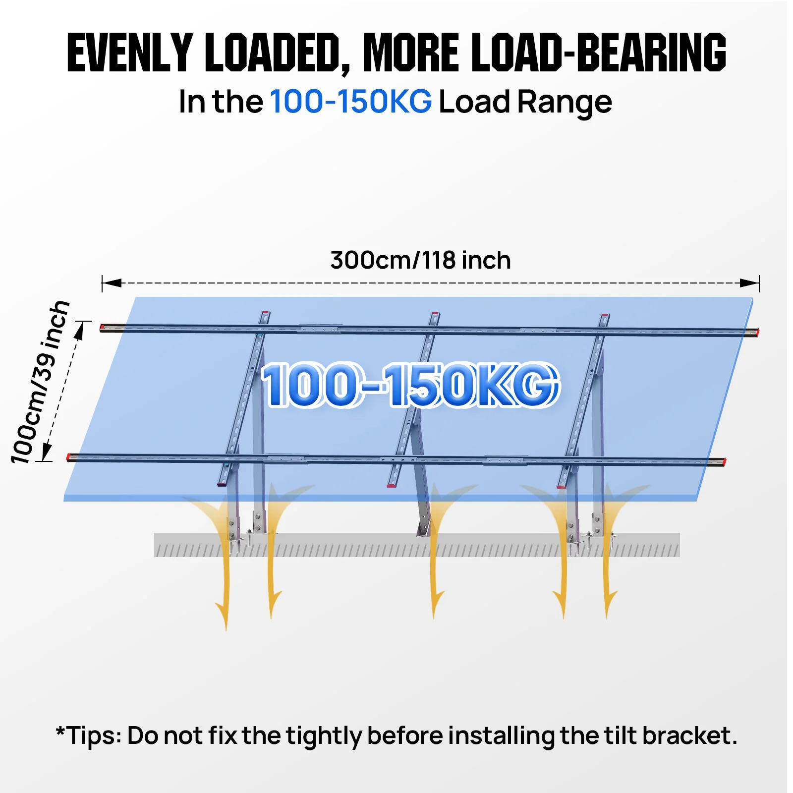 Updated Adjustable Solar Panel Mounting Brackets for 200W–400W Panels - Image 3