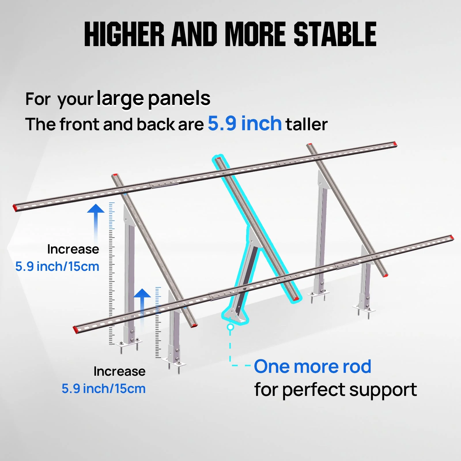 Updated Adjustable Solar Panel Mounting Brackets for 200W–400W Panels - Image 5